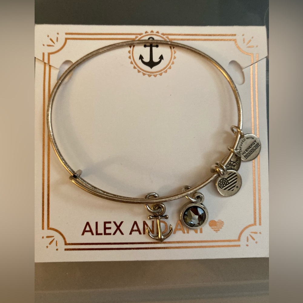 Alex and Ani Hope Anchor Silver bangle